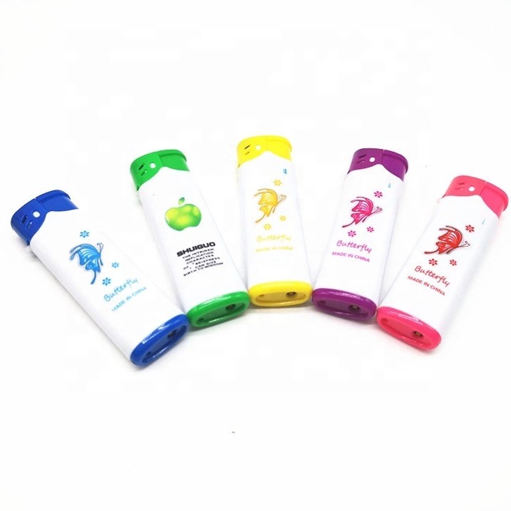 Competitive Price Shaodong Lighter Factory Beautiful Butterfly Windproof Refillable Lighter