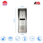 Morningtech Gold color 10.1inch touch button AHD video door phone intercom