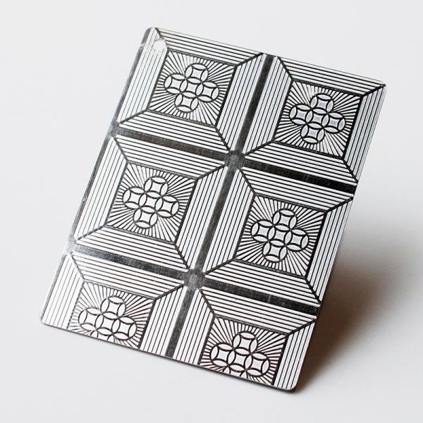 Aisi 316 Stainless Steel Sheet Big Squares Pattern Stainless Steel Embossed