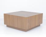 Large Square Coffee Table Wood Modern Style