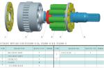 HITACHI EX120-5 SWING MOTOR PARTS AP5S53/67
