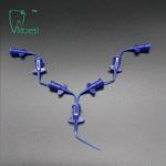 0.25mm Plastic Dental Needles Capillary Tip Long Curved
