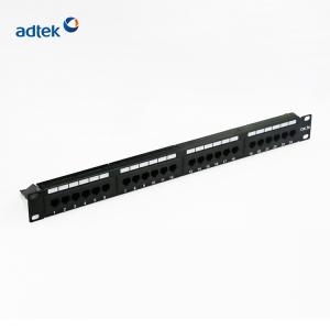 Wholesale 48 Port Copper Patch Panel UTP 1U 2U Cat5e 10gb T568A / T568B from china suppliers