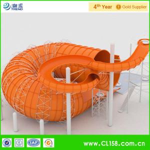 Wholesale Water Play Equipment Tornado Slide Fiberglass Water Slides with 18m Height Tower for Water Park from china suppliers