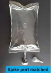 Non Toxic PVC Sterile Infusion Bag With Double Tube And Butterfly Twist Off