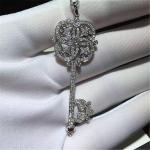 full diamonds key necklace 18kt gold with white gold or yellow gold