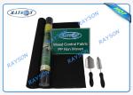 Black Breathable PP Non Woven Fabric For Garden Fleece / Plant Cover Non Woven