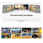 RGB 4mm Pitch 5000nit Taxi Roof LED Display SMD1921 960*320mm