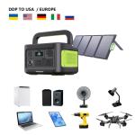 Uk Eu Plug 400W 5 Port Usb Portable Solar Power Station Electric UPS Power