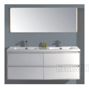 Wholesale 72 Mirror Modern Bathroom Vanity Cabinets Wall Mounted Moistureproof Double Sink from china suppliers