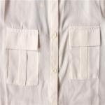 100% Polyester Ladies Chiffon Top Sleeveless Shirt White Chiffon Shirt Women's
