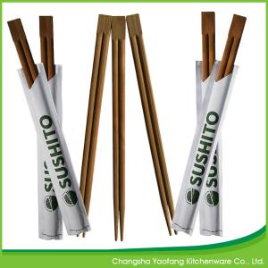 Wholesale 24cm Carbonized Disposable Chop Sticks Twin Moso Bamboo Chopsticks from china suppliers