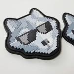 Heat Transfer Silicone Label Silicone Rubber Tag Badge Multicolor Cartoon