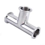 Stainless Steel 316 304 Polishing Sanitary Ss304 3-way Tri-Clamped Equal Tee for