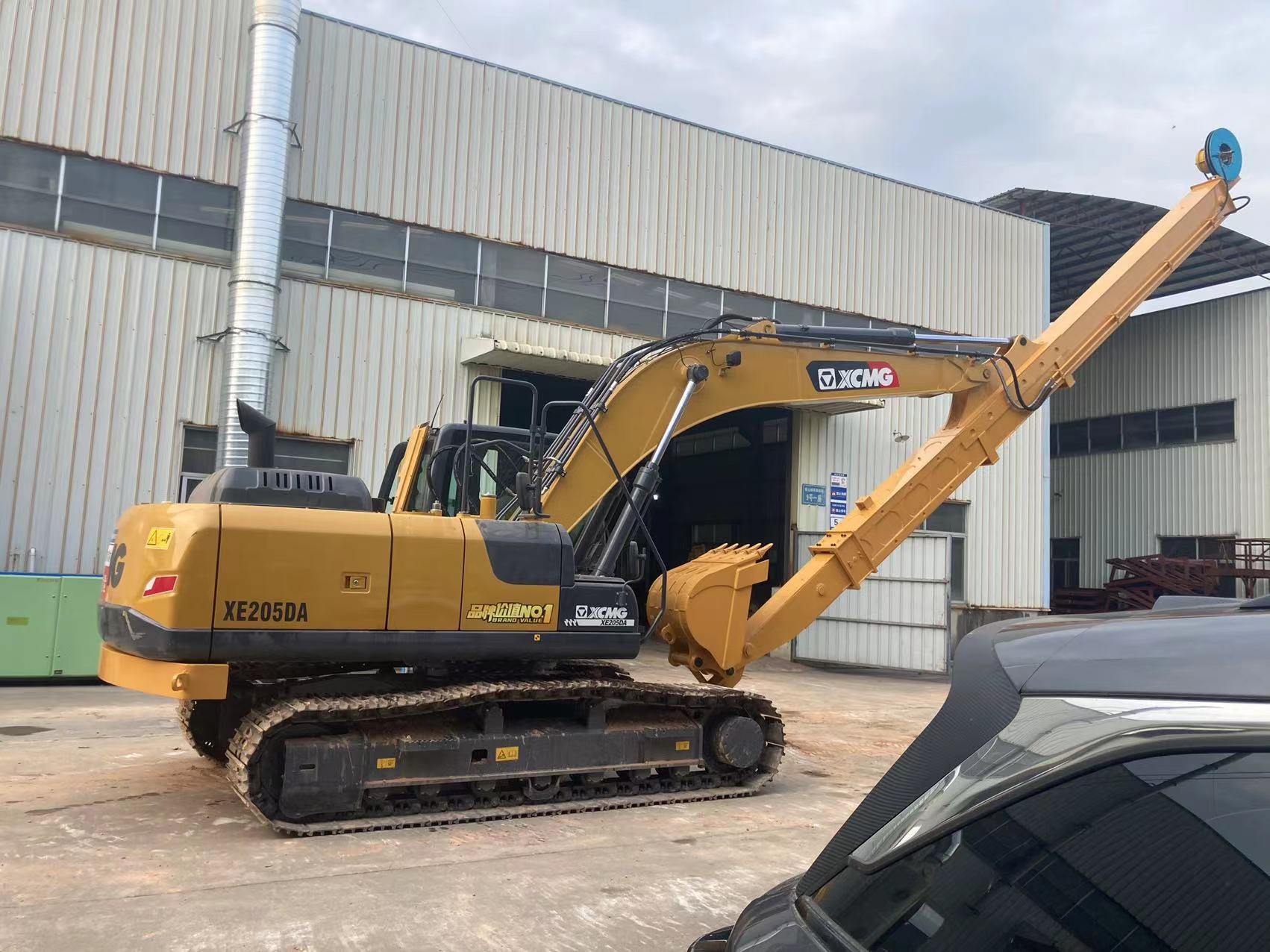 Practical 14m Telescopic Excavator Arm , Hitatchi ZX200 Construction Equipment Boom
