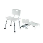 Shower Bench Bathroom Shower Chair Bath Seat with Back & handle