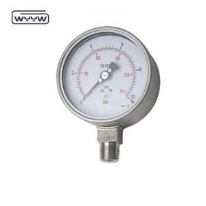 Wholesale Stainless Steel Pressure Gauge Dry Bottom 1/2&quot;Bsp Use For Air Water from china suppliers
