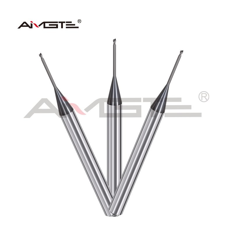 2 Flute Flat Bottom End Mill Deep Groove Carbide Milling Cutter For Steel Stainless