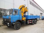 Dongfeng 10 Wheel Truck Mounted Telescopic Crane 10ton With Folded Kunckle
