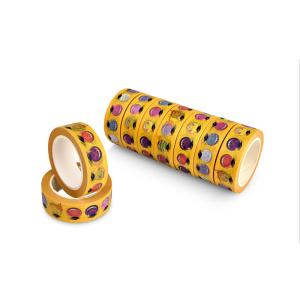 Wholesale Printed Super Skinny Washi Paper Masking Tape For Gift Package / Decorative from china suppliers