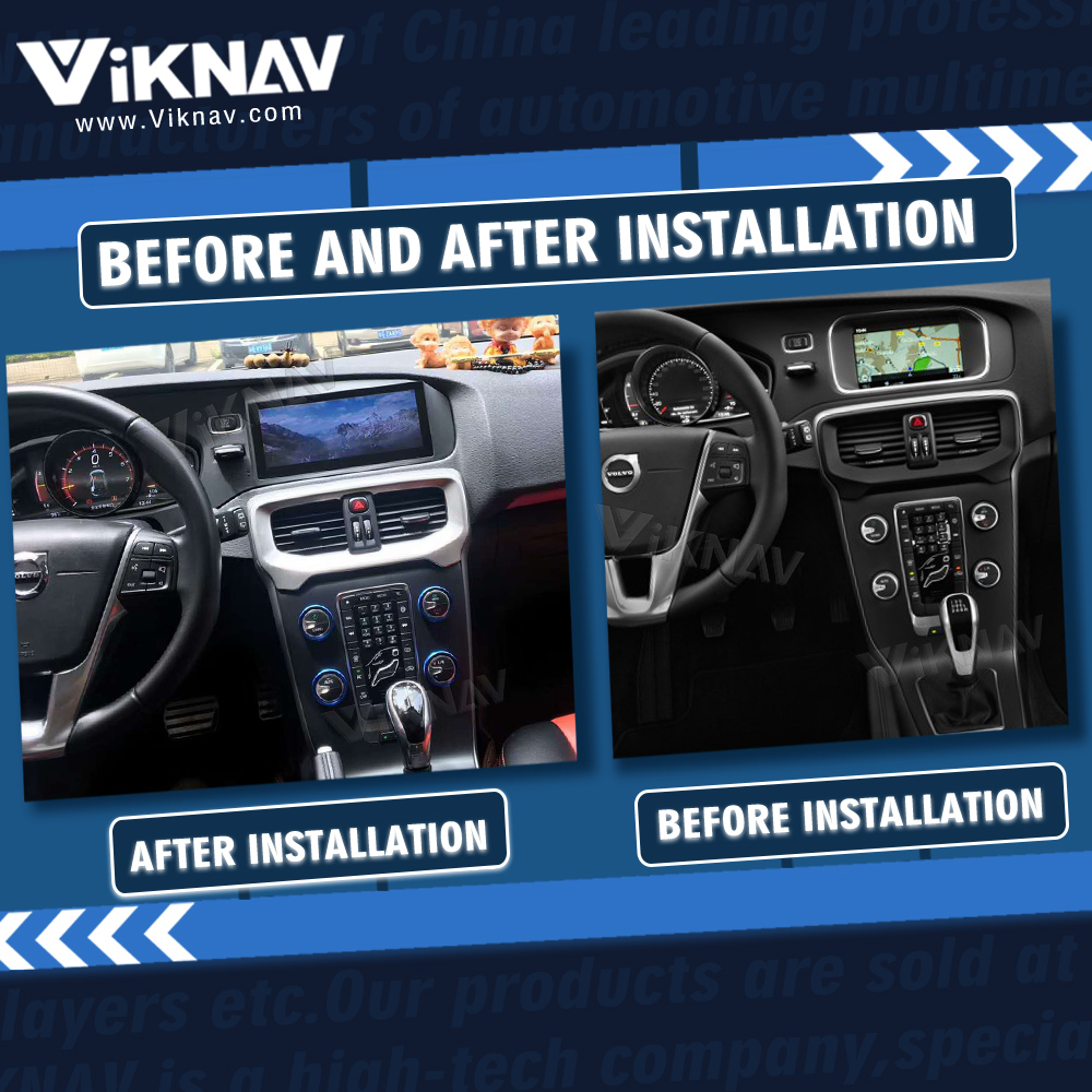Viknav LHD LCD V40 Volvo Touch Screen 2011-2019 GPS Navigation 1920x1200