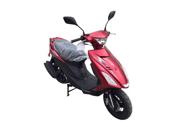 gas motor scooter 125cc 150cc engine red paint black aluminium wheel iron muffler hydraulic shock