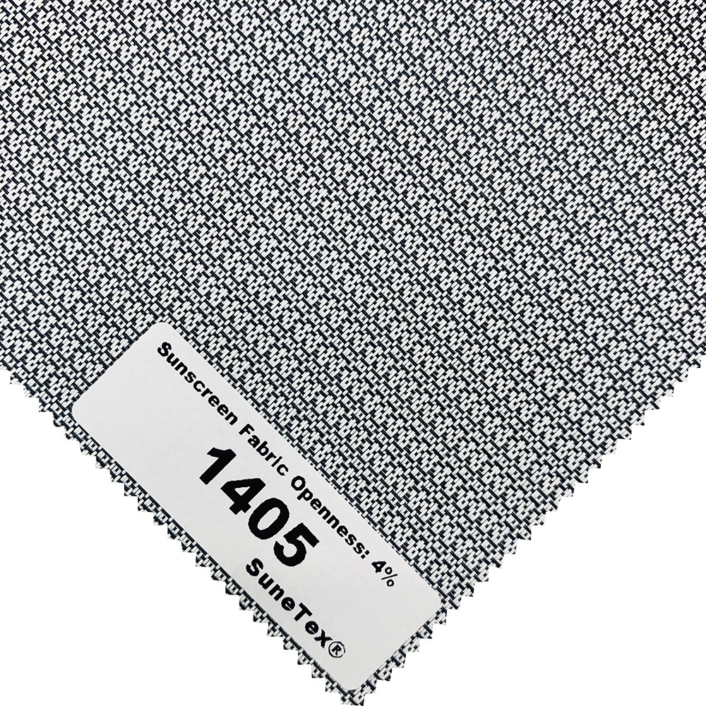 Polyester Solar 4% Openness Textured Pattern Roller Blind Fabrics For Window Treatment