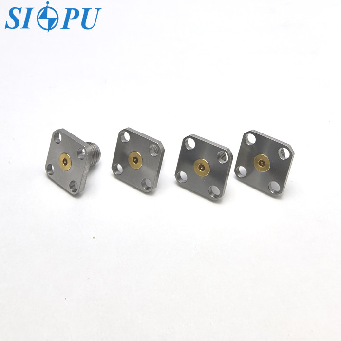 2.92mm Female RF Coaxial Connector – 4-Hole Flange Mount, Panel Socket