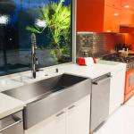 FOOK SINK Double Bowl 304 Handmade Stainless Steel Farmhouse Apron Kitchen Sink