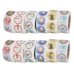 Supermarket Round Sticker Labels Paper Die Cut Window Stickers