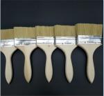 Custom Logo Wall Painting Wooden Handle Paint Brushes with Stainless Steel