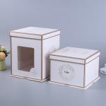 4 Inch Mousse Cake Kraft Paper Food Takeaway Boxes Thickened Open Window