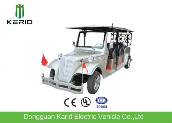 Quality Silver Eco Friendly Electric Vintage Cars Classic 8 Seater Golf Buggy For Pick Up for sale