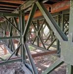 ISO Q345B Prefab Steel Bridge Fabrication Metal Pedestrian Bridge Earthquake