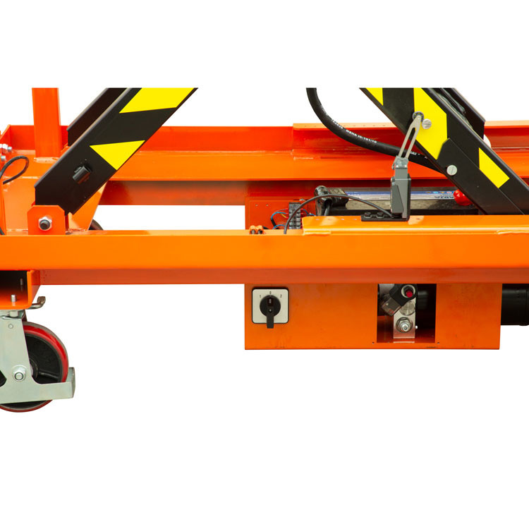 Q345B Mobile Scissor Lift Platform Table 2000mm 1000kg
