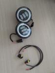 Strong illumination 4.5inch 30w fog lights for Harley Davidson with Angel Eyes