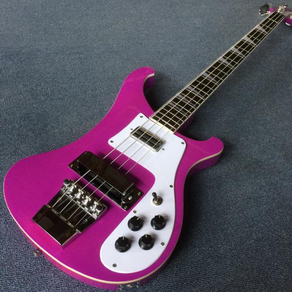 Top quality Rick 4003 model Ricken 4 strings Electric Bass guitar in blue color,