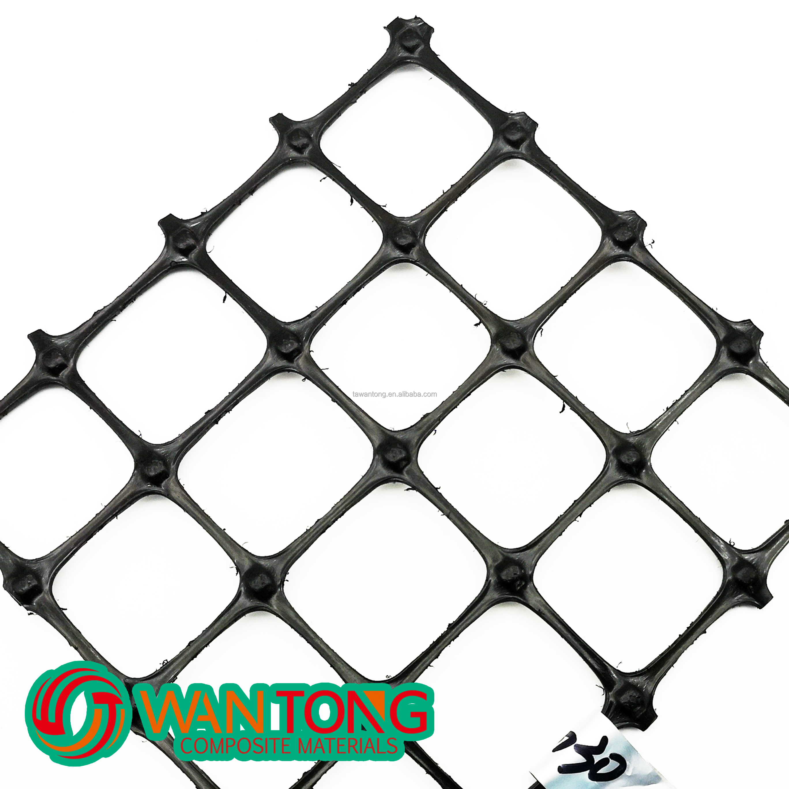 Road Stabilization PP Biaxial Geogrid with 20kn Tensile Strength and Length of 50-100m
