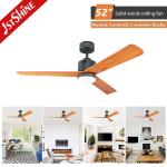 Smart Home 52" Bedroom Ceiling Fan Light With Strong Wind 3 Color Light