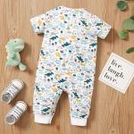 New Long Baby Creeper One Piece Baby Snap Baby Cotton With Printing Newborn Boys