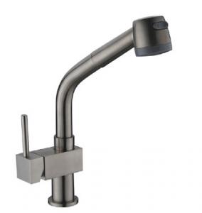 Wholesale Pull-Out Kitchen Sink Water Faucet Brushed Nickle Finishing With Spray Water from china suppliers