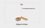 Nordic Wabi Sabi Led Pendant Lights For Living Room Home Decoration Rattan