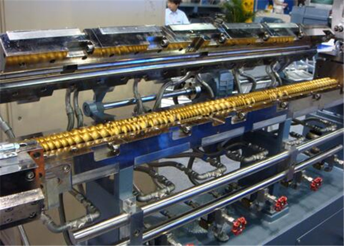 High Capacity PVC UPVC Conical Double Screw Extruder For Pipes / Plates / Sheets