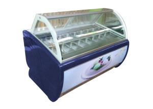Wholesale Mini Ice Cream Glass Door Display Upright Freezer Gelato Shape Barrel Fridge from china suppliers