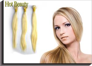 Wholesale Russian Remy Human Hair Extensions Clean And Neat Straight 613# Blonde from china suppliers