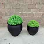 Fiber Clay Flower Pot Small Size Bowl Planter Box For Indoor Outdoor Home Garden