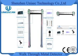 Wholesale IP65 Waterproof Walk Through Metal Detector 6 / 12 / 18 Zones With PVC Material from china suppliers