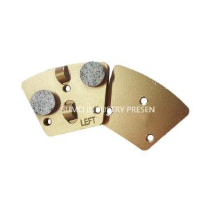 Wholesale ASL Trapezoid PCD Double Round Magnetic Connection Diamond Grinding Shoes non-threaded from china suppliers