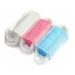 Blue White Disposable Face Masks Anti Dust Anti Smog 50 Pcs / Box