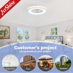 4000K 6500K Pink Girls Room Ceiling Fan Ceiling Mounted Fan With Remote